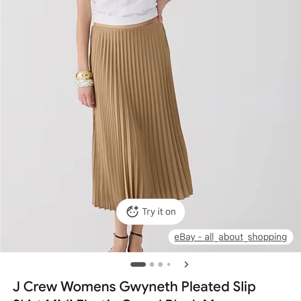 Gwyneth pleated slip skirt